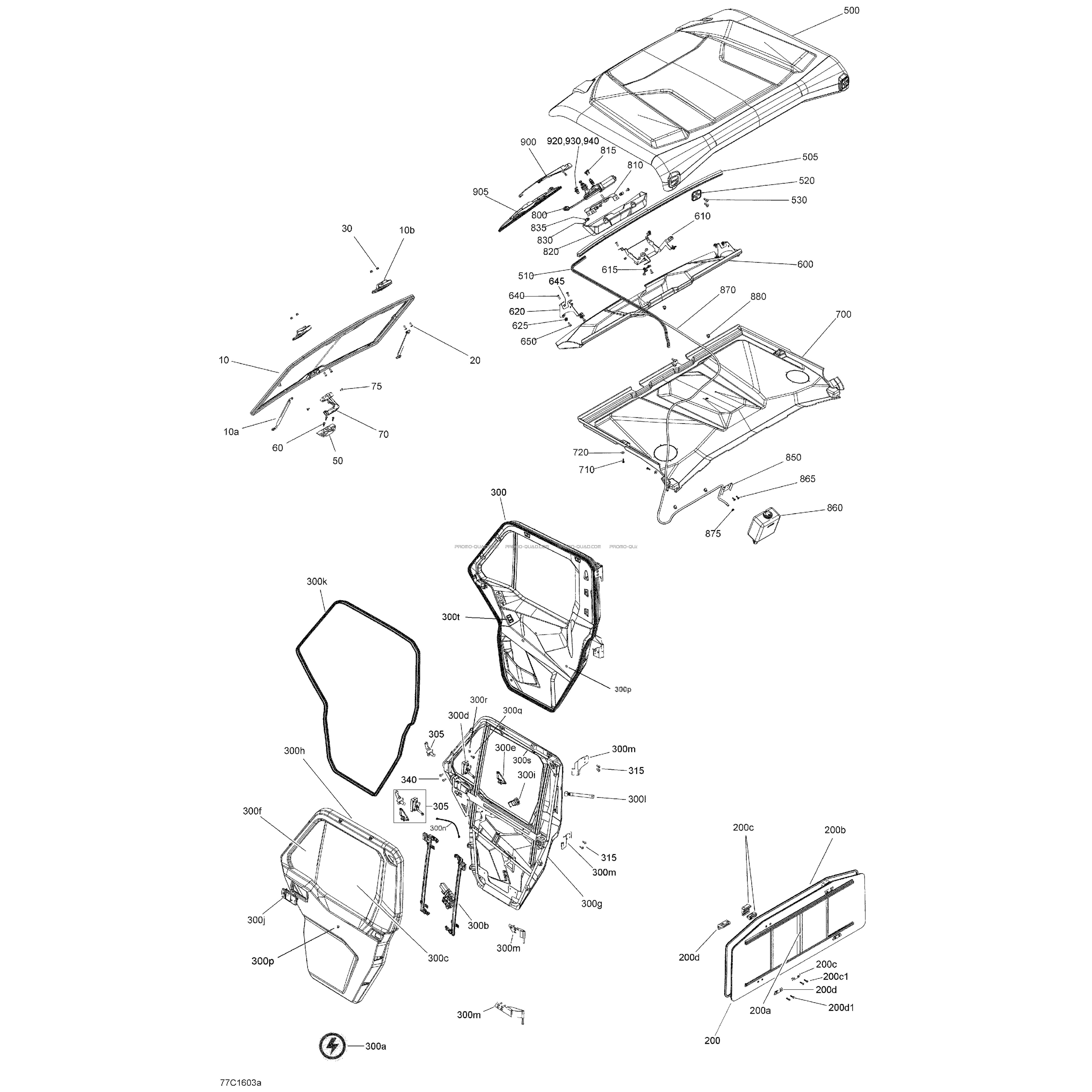 Habitacle - Extérieur  Can-am  2016 Toutes les cylindrées  Original parts OEMHabitacle - Extérieur  Can-am  2016 Toutes les cylindrées  Original parts OEM