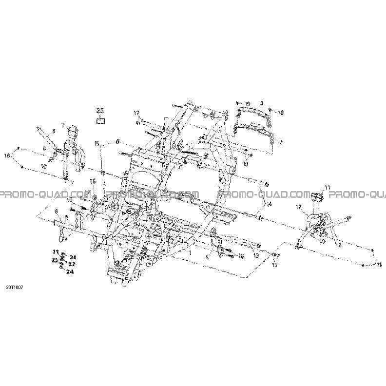 Frame International  Can-am  2016 Toutes les cylindrées  Original parts OEMFrame International  Can-am  2016 Toutes les cylindrées  Original parts OEM