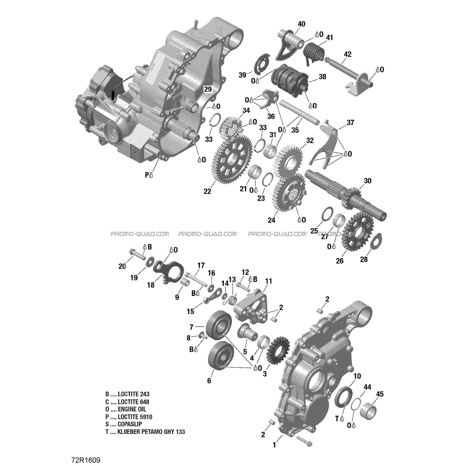Boîte de Vitesses et Composantes - 650 EFI-XMR 850 EFI  Can-am  2016 Toutes les cylindrées  Original parts OEMBoîte de Vitesses et Composantes - 650 EFI-XMR 850 EFI  Can-am  2016 Toutes les cylindrées  Original parts OEM