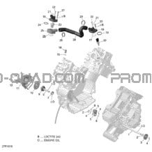 Refroidissement Moteur - 650 EFI pour Can-am Toutes les cylindrées 2016 Outlander - 650 EFI - XMR Package 0005EGA00 0005EGB00