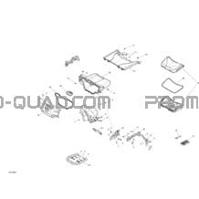 Boîte De Rangement Arrière - Tous les Modèles pour Can-am Toutes les cylindrées 2016 Outlander - 850 EFI - XMR Package 0004KGA00