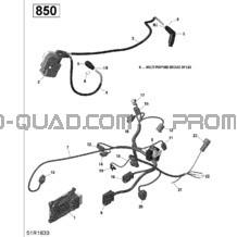Câblage Moteur et Module Électronique - 850 EFI (Outlander MAX) pour Can-am Toutes les cylindrées 2016 Outlander - 850 EFI - XMR Package 0004KGA00