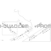 Entraînement - Arrière - Pièces Communes -  MAX pour Can-am Toutes les cylindrées 2016 Outlander - 1000R EFI