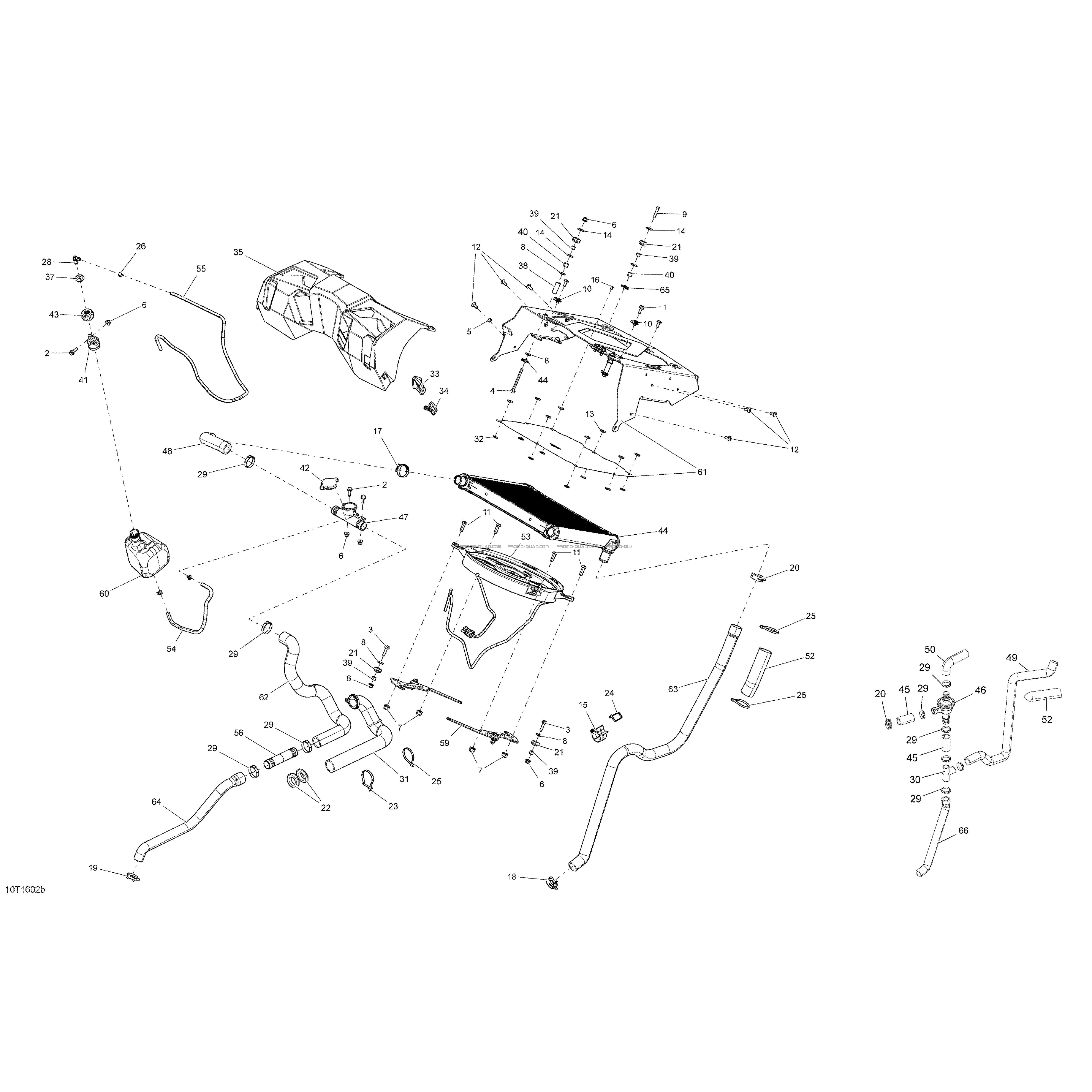 Système Refroidissement - XMR  Can-am  2016 Toutes les cylindrées  Original parts OEMSystème Refroidissement - XMR  Can-am  2016 Toutes les cylindrées  Original parts OEM