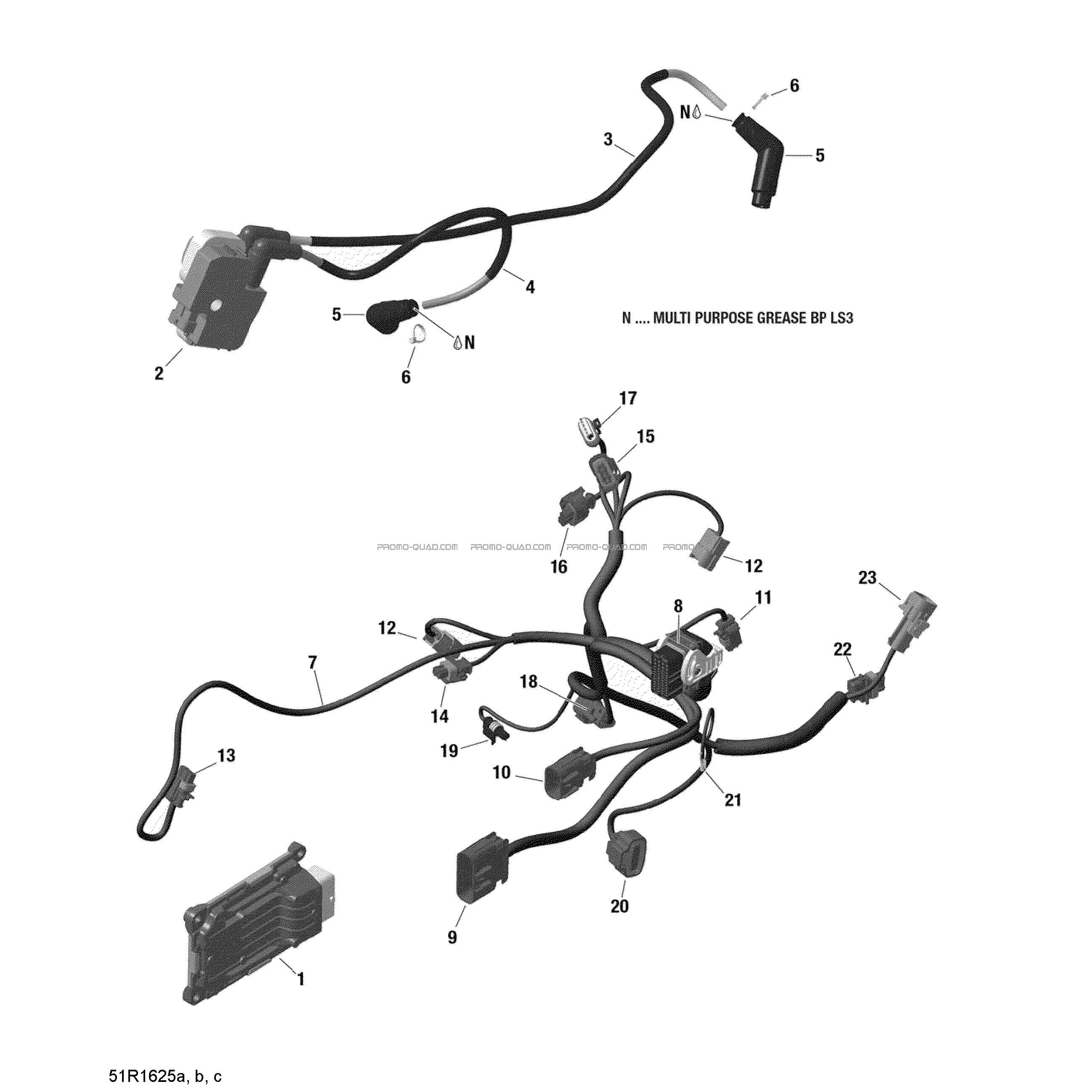 Câblage Moteur et Module Électronique - 1000R EFI (Outlander Ensemble XMR)  Can-am  2016 Toutes les cylindrées  Original parts OEMCâblage Moteur et Module Électronique - 1000R EFI (Outlander Ensemble XMR)  Can-am  2016 Toutes les cylindrées  Original parts OEM