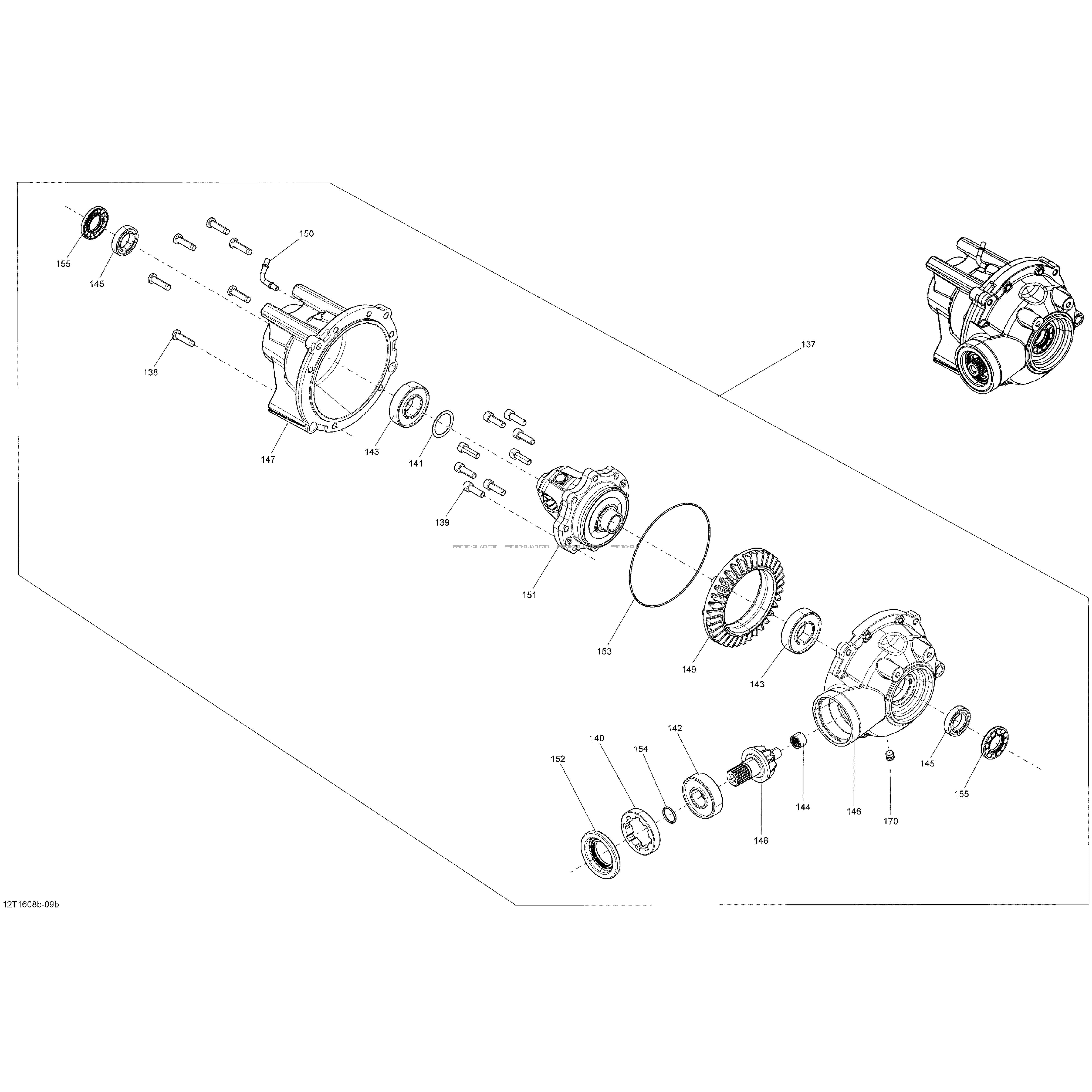Système Entraînement Avant Differential  Can-am  2016 Toutes les cylindrées  pièces OEMSystème Entraînement Avant Differential  Can-am  2016 Toutes les cylindrées  pièces OEM