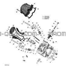 Culasse pour Can-am Toutes les cylindrées 2016 650 EFI