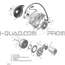 Magnéto et Démarreur Électrique - 650 EFI pour Can-am Toutes les cylindrées 2016 650 EFI