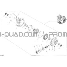 Système Entraînement Avant Differential pour Can-am Toutes les cylindrées 2016 650 EFI
