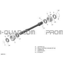 Arbre Entraînement - 650 EFI pour Can-am Toutes les cylindrées 2016 650 EFI