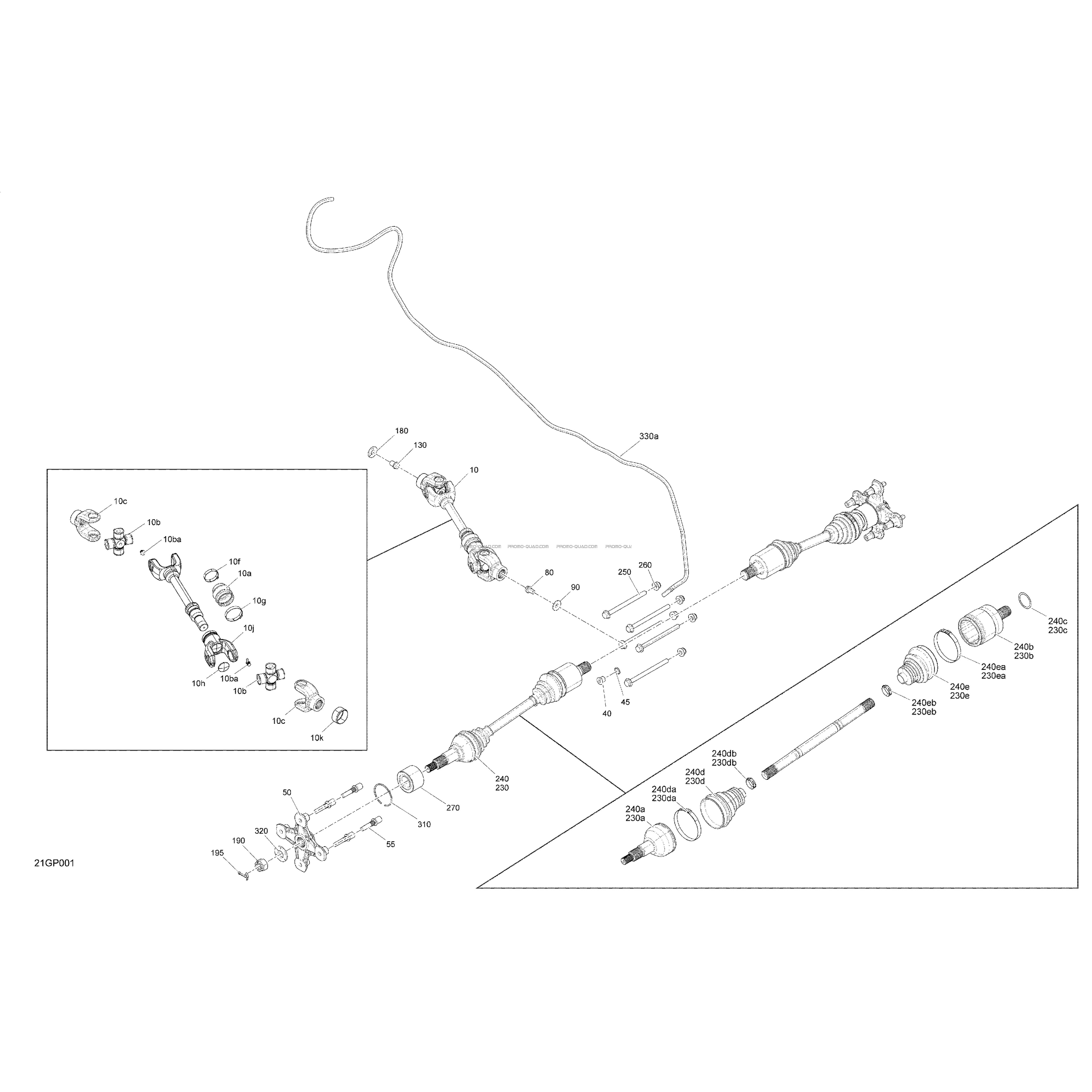 Entraînement - Arrière - Pièces Communes - MAX  Can-am  2016 Toutes les cylindrées  Original parts OEMEntraînement - Arrière - Pièces Communes - MAX  Can-am  2016 Toutes les cylindrées  Original parts OEM