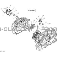 Refroidissement Moteur - 450 EFI pour Can-am Toutes les cylindrées 2016 Outlander L - 450 EFI - PRO Package
