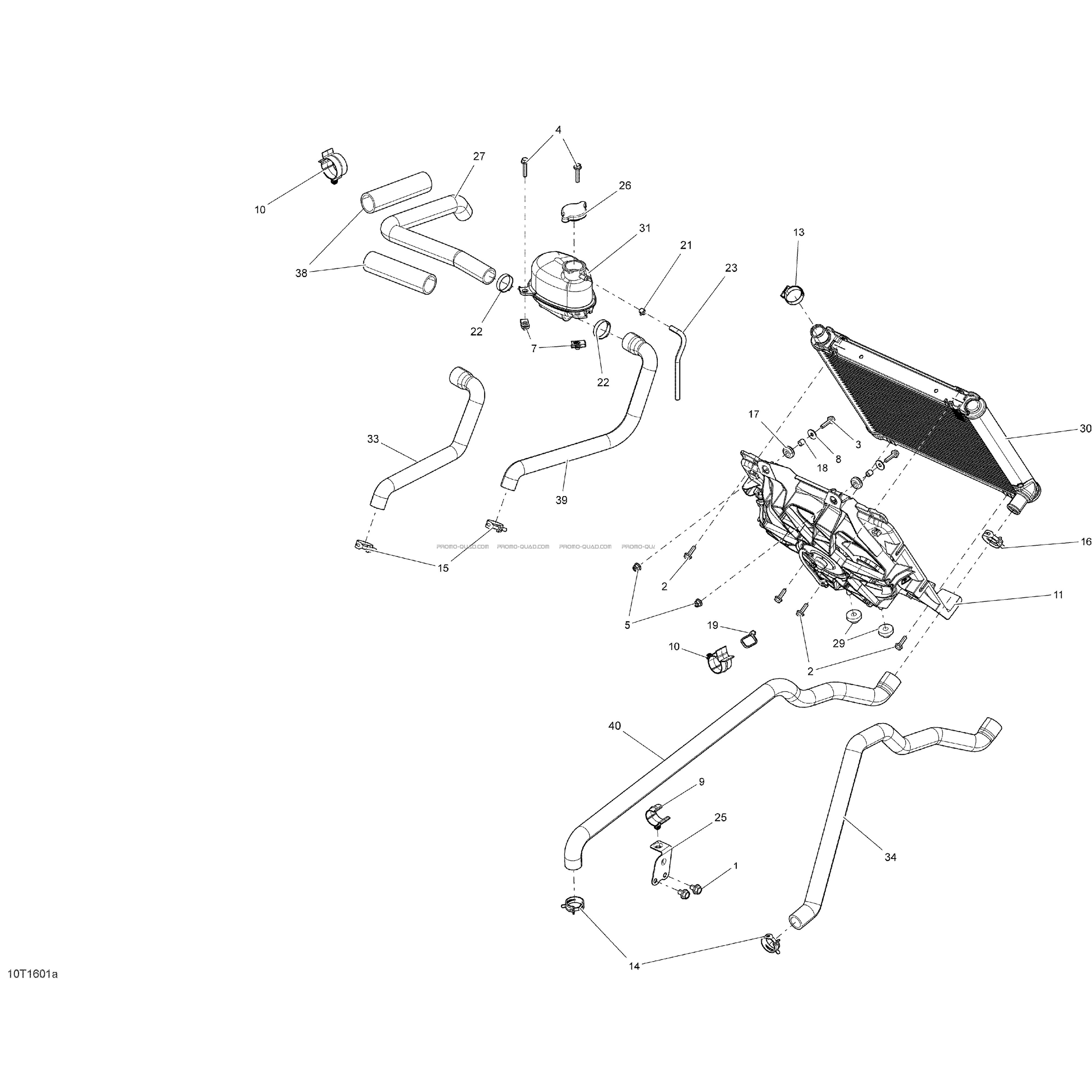 Système Refroidissement - Sauf XMR  Can-am  2016 Toutes les cylindrées  pièces OEMSystème Refroidissement - Sauf XMR  Can-am  2016 Toutes les cylindrées  pièces OEM