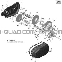 Transmission - 570 EFI (Ensemble PRO) pour Can-am Toutes les cylindrées 2016 Outlander L - 570 EFI - PRO Package