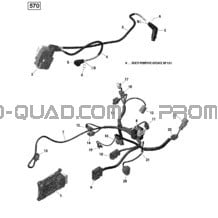 Câblage Moteur et Module Électronique - 570 EFI (Ensemble PRO) pour Can-am Toutes les cylindrées 2016 Outlander L - 570 EFI - PRO Package