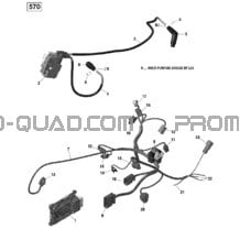 Engine Harness and Electronic Module - 570 EFI (Outlander L XMR) pour Can-am Toutes les cylindrées 2016 Outlander L - 570 EFI - XMR Package