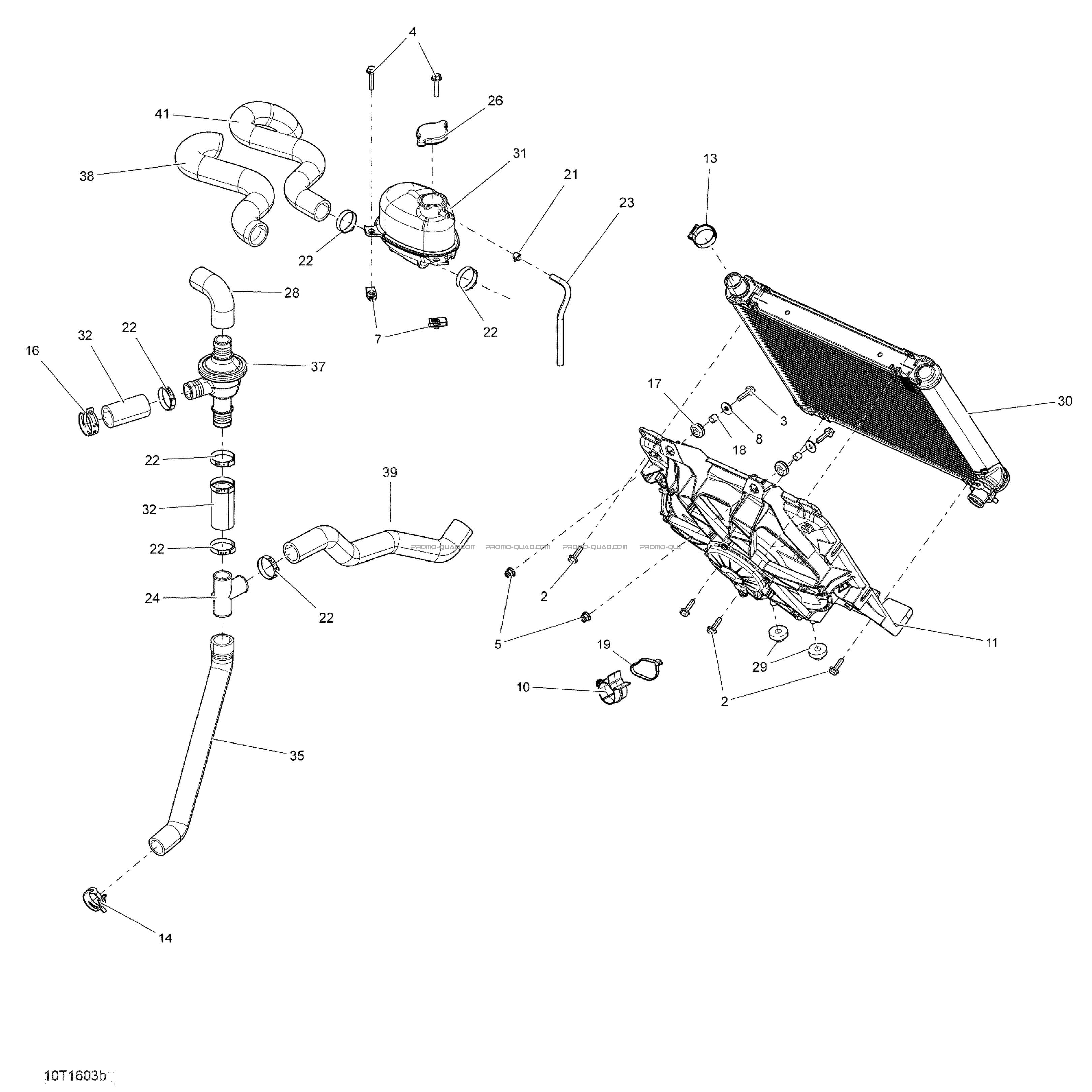 Système Refroidissement - XMR  Can-am  2016 Toutes les cylindrées  Original parts OEMSystème Refroidissement - XMR  Can-am  2016 Toutes les cylindrées  Original parts OEM