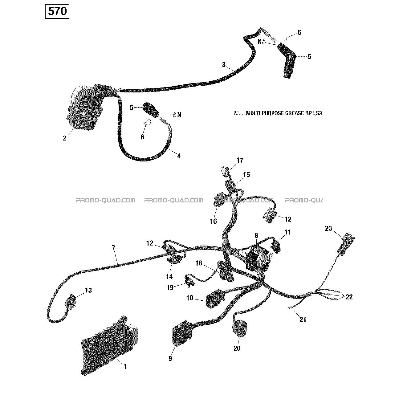 Câblage Moteur et Module Électronique - 570 EFI (Sauf Ensemble PRO  Can-am  2016 Toutes les cylindrées  Original parts OEMCâblage Moteur et Module Électronique - 570 EFI (Sauf Ensemble PRO  Can-am  2016 Toutes les cylindrées  Original parts OEM