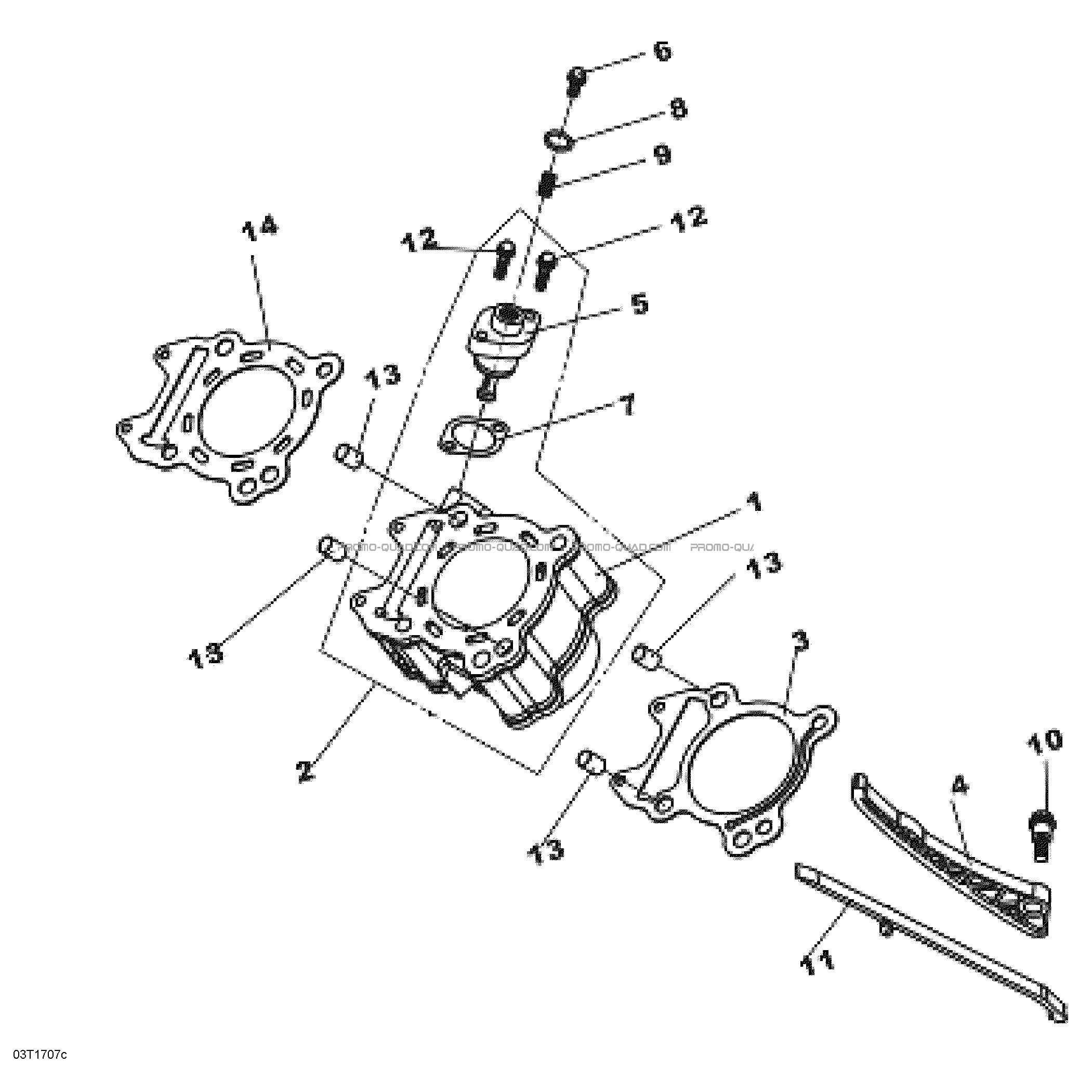 Culasse  Can-am  2017 Toutes les cylindrées  Original parts OEMCulasse  Can-am  2017 Toutes les cylindrées  Original parts OEM