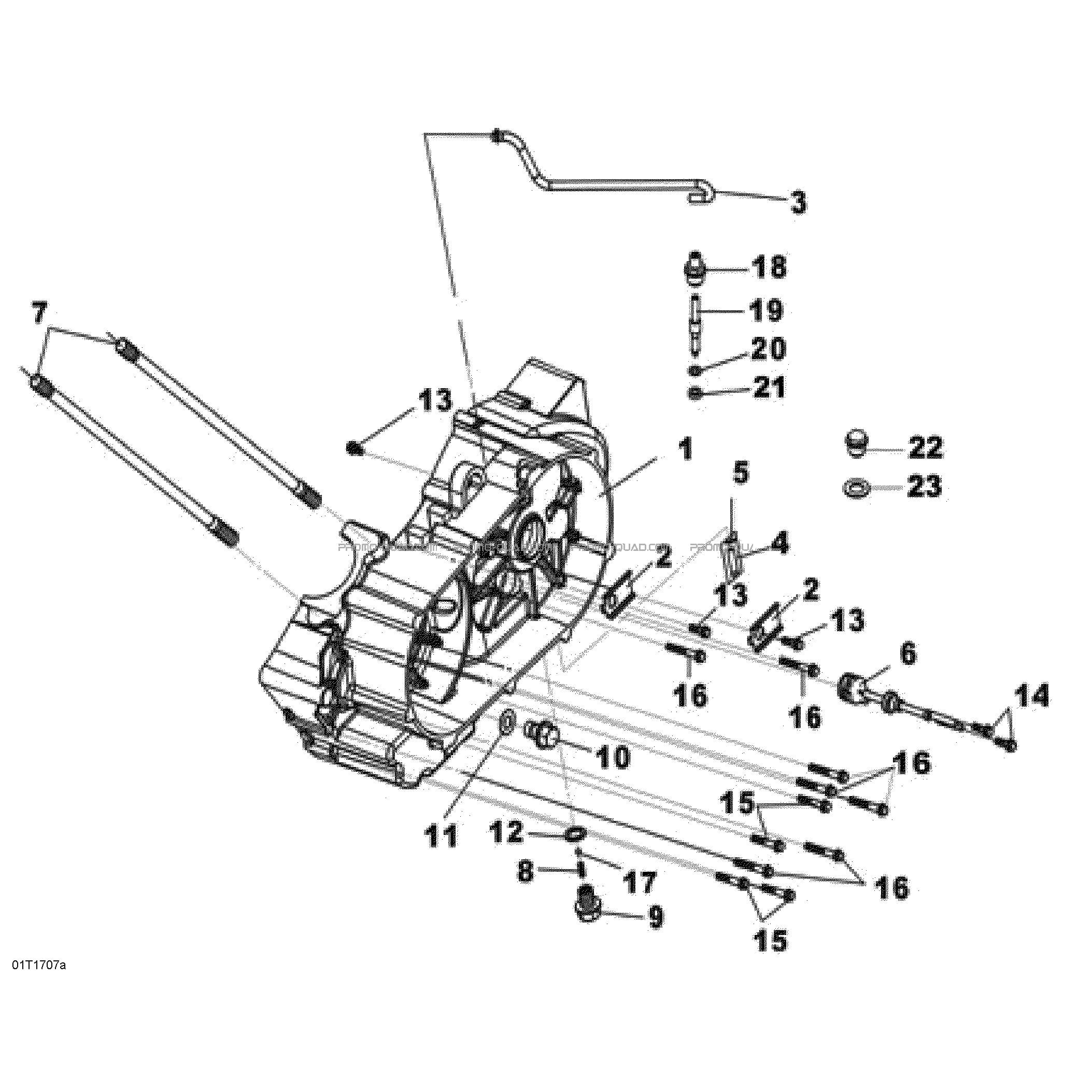 Demi-Carter Gauche  Can-am  2017 Toutes les cylindrées  Original parts OEMDemi-Carter Gauche  Can-am  2017 Toutes les cylindrées  Original parts OEM