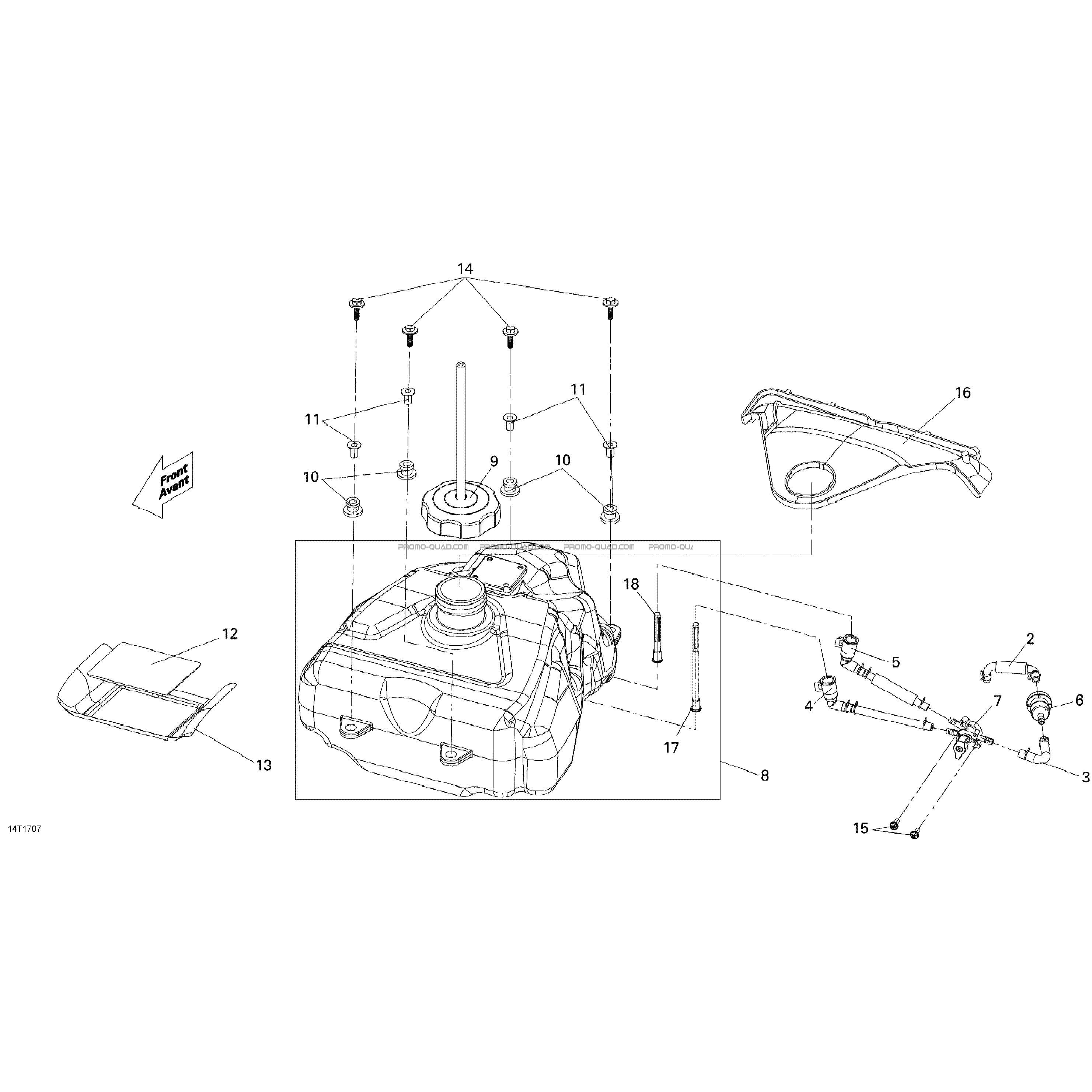 Système Alimentation  Can-am  2017 Toutes les cylindrées  Original parts OEMSystème Alimentation  Can-am  2017 Toutes les cylindrées  Original parts OEM