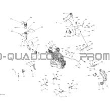 Moteur Et Support Moteur - 450 EFI pour Can-am Toutes les cylindrées 2017 Outlander L - 450 EFI - PRO Package