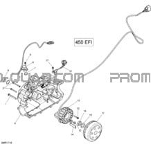 Magnéto - 450 EFI pour Can-am Toutes les cylindrées 2017 Outlander L - 450 EFI - PRO Package