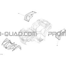 Carrosserie Et Accessoires - avec Ailes Tous les Modèles pour Can-am Toutes les cylindrées 2017 Outlander L - 450 EFI - PRO Package