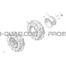 Entraînement - Roues Arrières pour Can-am Toutes les cylindrées 2017 Outlander L - 570 EFI - XMR Package