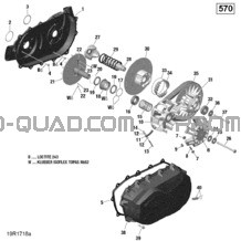 Transmission - 570 EFI pour Can-am Toutes les cylindrées 2017 Outlander L - 570 EFI - XMR Package