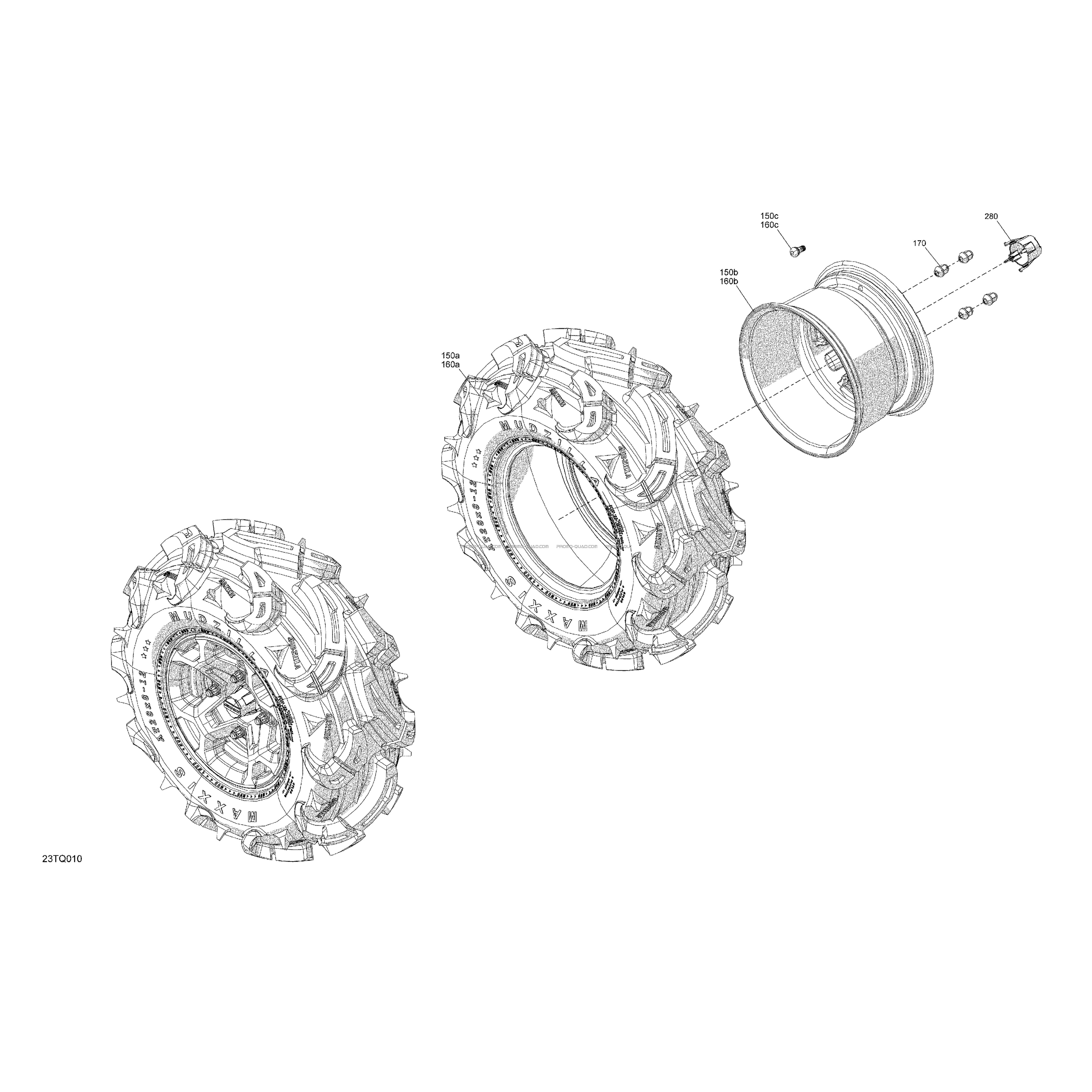 Entraînement - Roues Arrières  - 650 EFI - XMR  Can-am  2017 Toutes les cylindrées  Original parts OEMEntraînement - Roues Arrières  - 650 EFI - XMR  Can-am  2017 Toutes les cylindrées  Original parts OEM