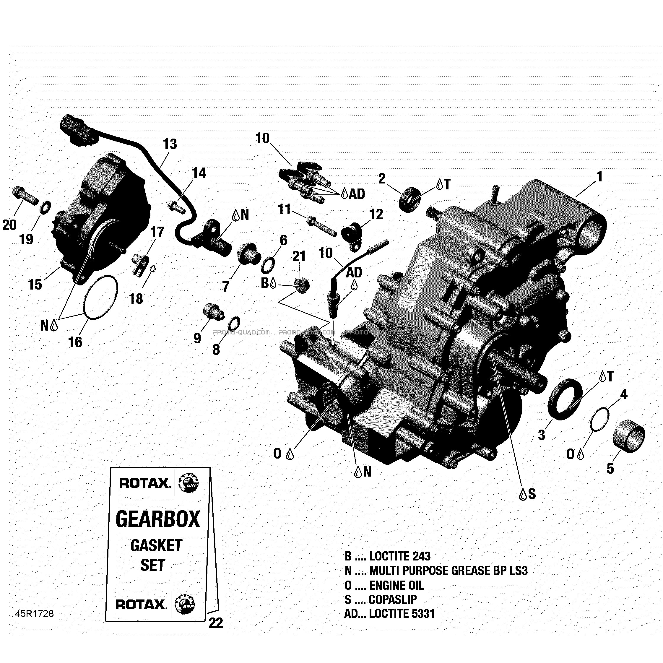 Boîte de Vitesses Ass - 850 EFI Sauf XMR  Can-am  2017 Toutes les cylindrées  Original parts OEMBoîte de Vitesses Ass - 850 EFI Sauf XMR  Can-am  2017 Toutes les cylindrées  Original parts OEM