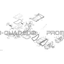 Boîte De Rangement Arrière - Tous les Modèles pour Can-am Toutes les cylindrées 2017 Outlander - 850 EFI - XMR Package 0004KHA00