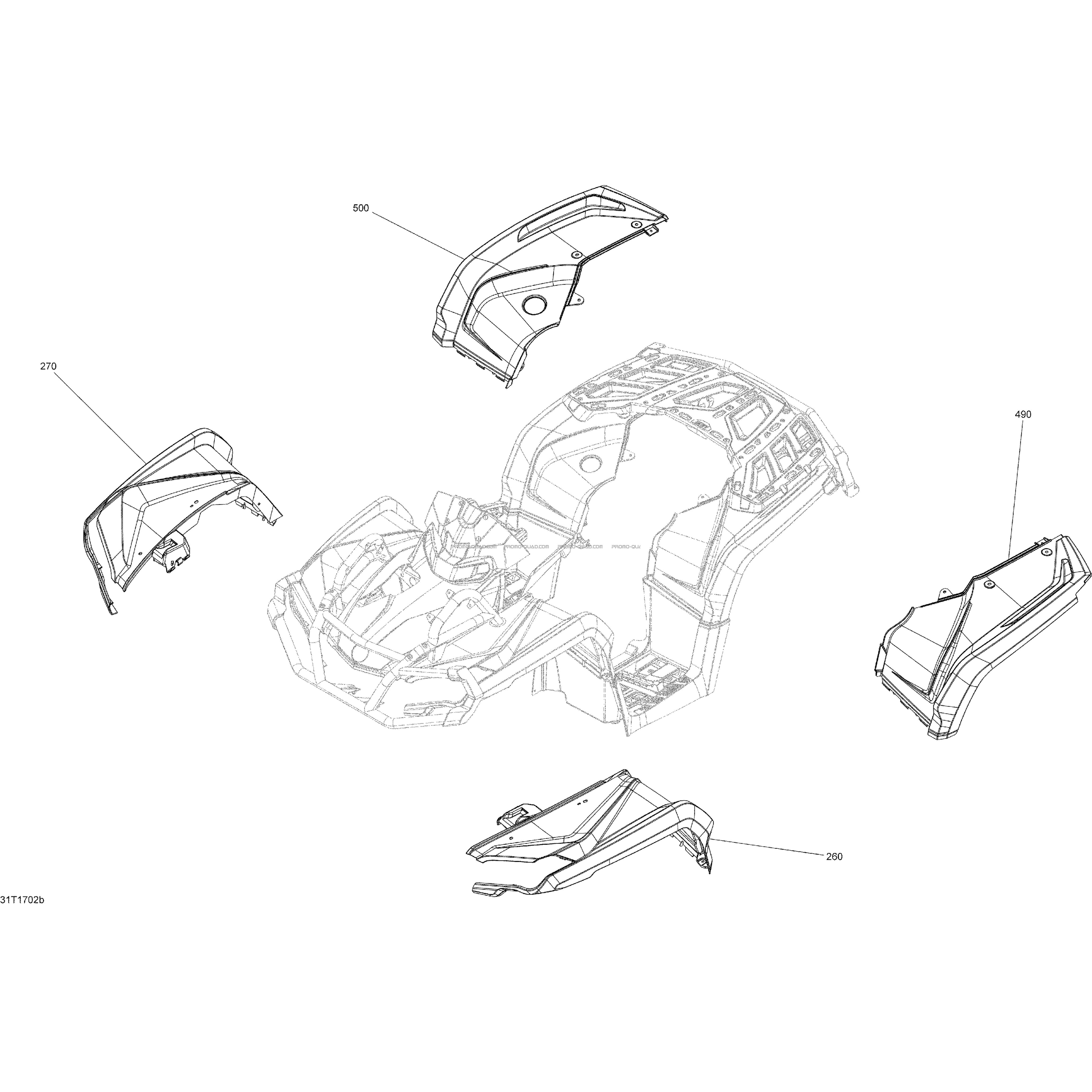 Carrosserie Et Accessoires - avec Ailes Tous les Modèles  Can-am  2017 Toutes les cylindrées  pièces OEMCarrosserie Et Accessoires - avec Ailes Tous les Modèles  Can-am  2017 Toutes les cylindrées  pièces OEM
