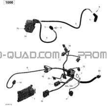Câblage Moteur et Module Électronique - 1000 EFI (Ensemble T3) pour Can-am Toutes les cylindrées 2017 Outlander - 1000