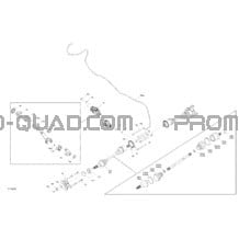 Entraînement - Arrière - Pièces Communes - MAX - PRO pour Can-am Toutes les cylindrées 2017 Outlander - 1000 - PRO Package 0003UHA00 0004LHA00