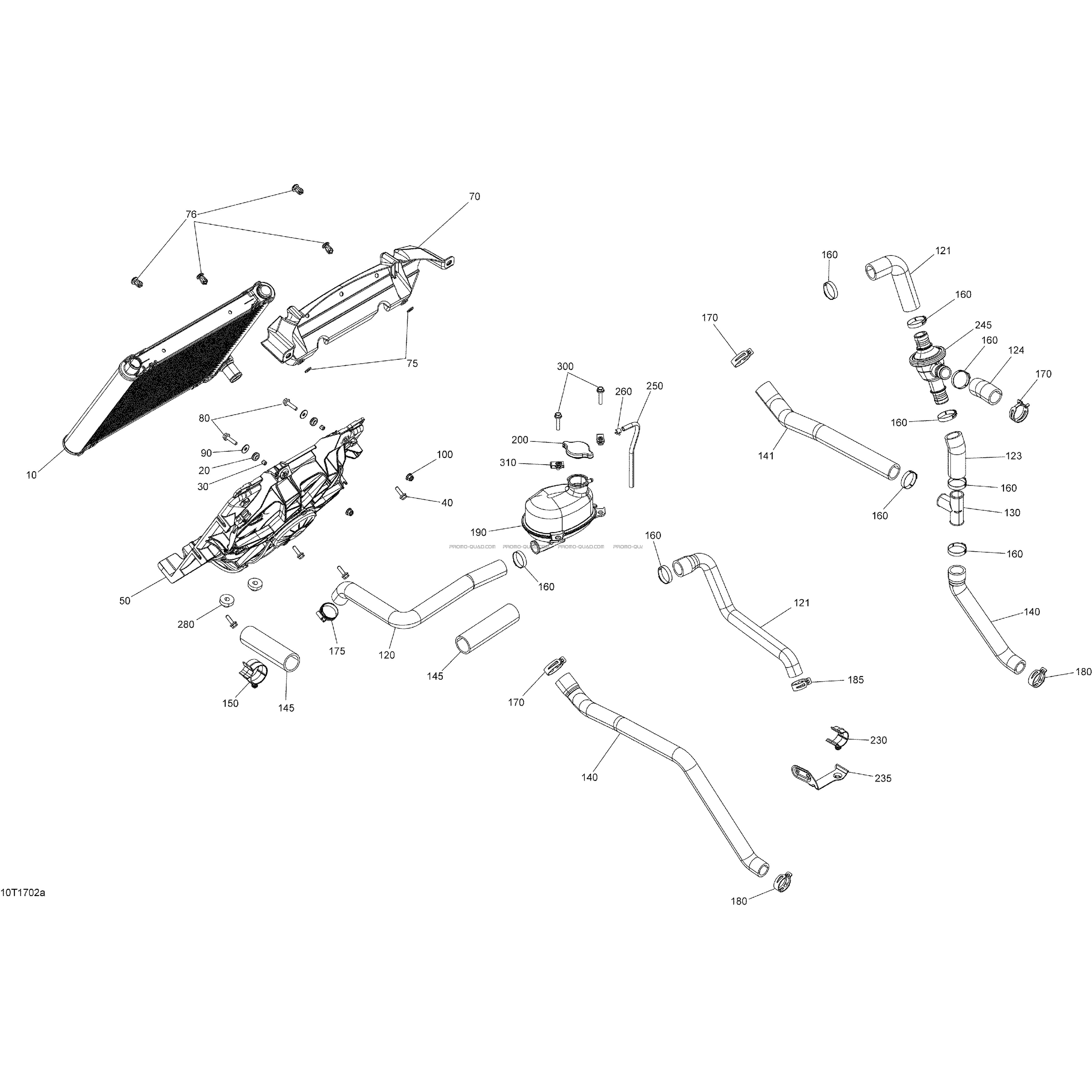 Système Refroidissement - Sauf  XMR  Can-am  2017 Toutes les cylindrées  Original parts OEMSystème Refroidissement - Sauf  XMR  Can-am  2017 Toutes les cylindrées  Original parts OEM