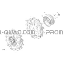 Entraînement - Roues Arrières  - XMR pour Can-am Toutes les cylindrées 2017 Outlander - 1000R EFI - XMR Package 0005KHA00 0005KHC00 0005KHD00