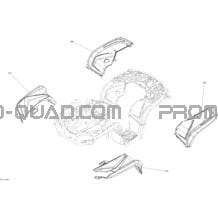 Carrosserie Et Accessoires - avec Ailes Tous les Modèles pour Can-am Toutes les cylindrées 2017 Outlander - 1000R EFI - XMR Package 0005KHA00 0005KHC00 0005KHD00