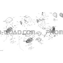 Siège - Tous les Modèles pour Can-am Toutes les cylindrées 2017 Outlander - 1000R EFI - XMR Package 0005KHA00 0005KHC00 0005KHD00