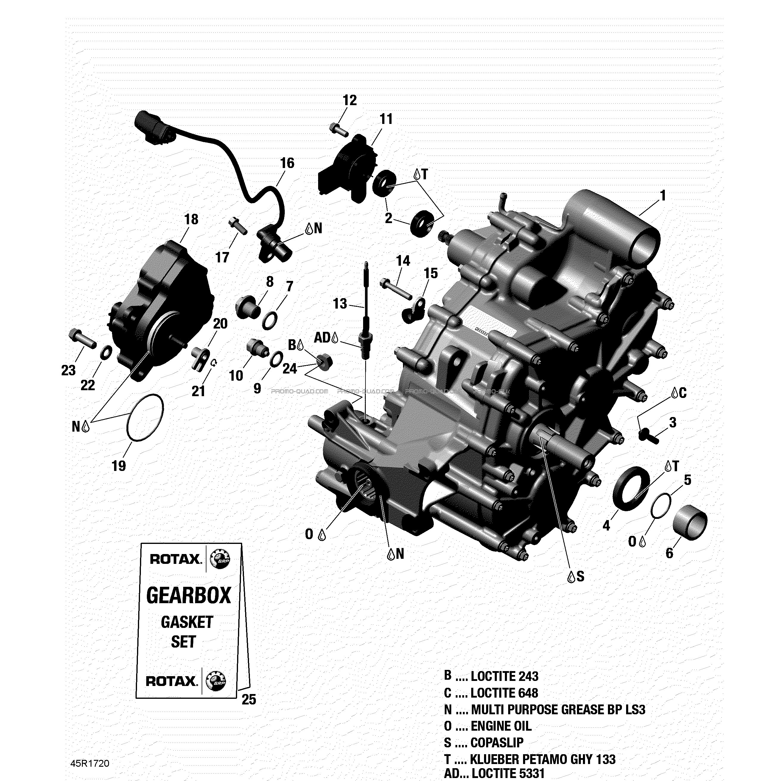 Boîte de Vitesses Ass - GBPS - 6x6  Can-am  2017 Toutes les cylindrées  Original parts OEMBoîte de Vitesses Ass - GBPS - 6x6  Can-am  2017 Toutes les cylindrées  Original parts OEM
