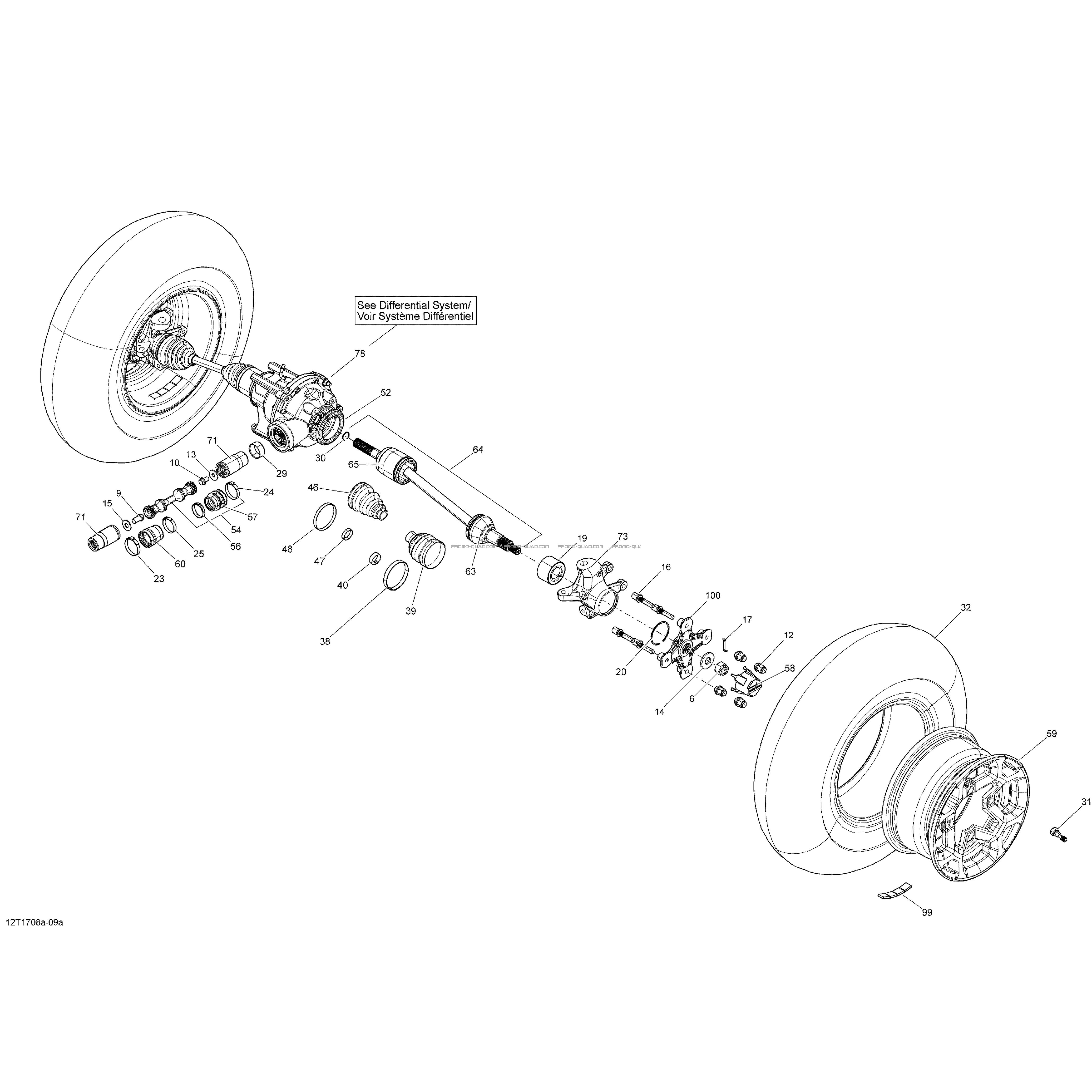 Système Entraînement Avant  Can-am  2017 Toutes les cylindrées  pièces OEMSystème Entraînement Avant  Can-am  2017 Toutes les cylindrées  pièces OEM