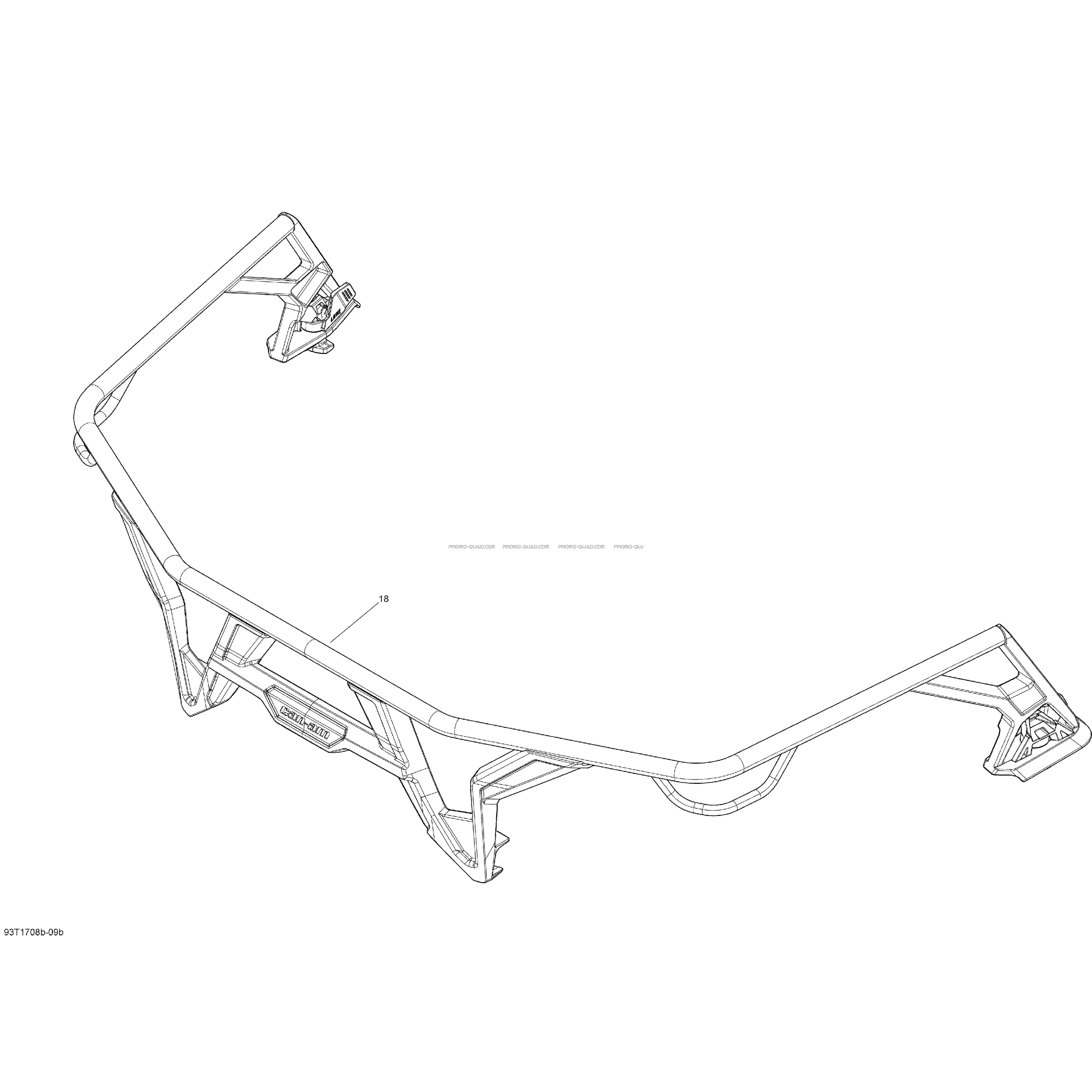 Foresterie Extension Bagage  Can-am  2017 Toutes les cylindrées  pièces OEMForesterie Extension Bagage  Can-am  2017 Toutes les cylindrées  pièces OEM