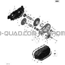 Transmission - 800R EFI pour Can-am Toutes les cylindrées 2017 Commander Max