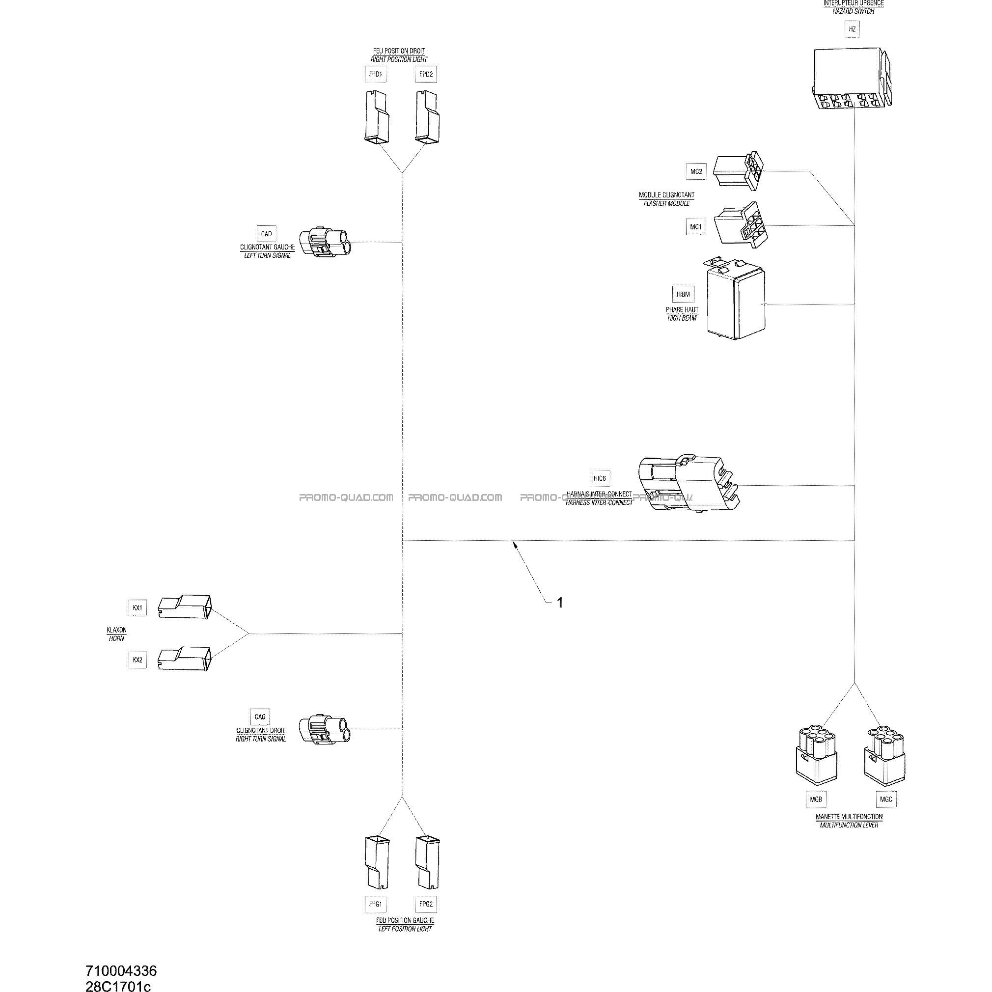 Câblage Principal - EUROPE  Can-am  2017 Toutes les cylindrées  pièces OEMCâblage Principal - EUROPE  Can-am  2017 Toutes les cylindrées  pièces OEM