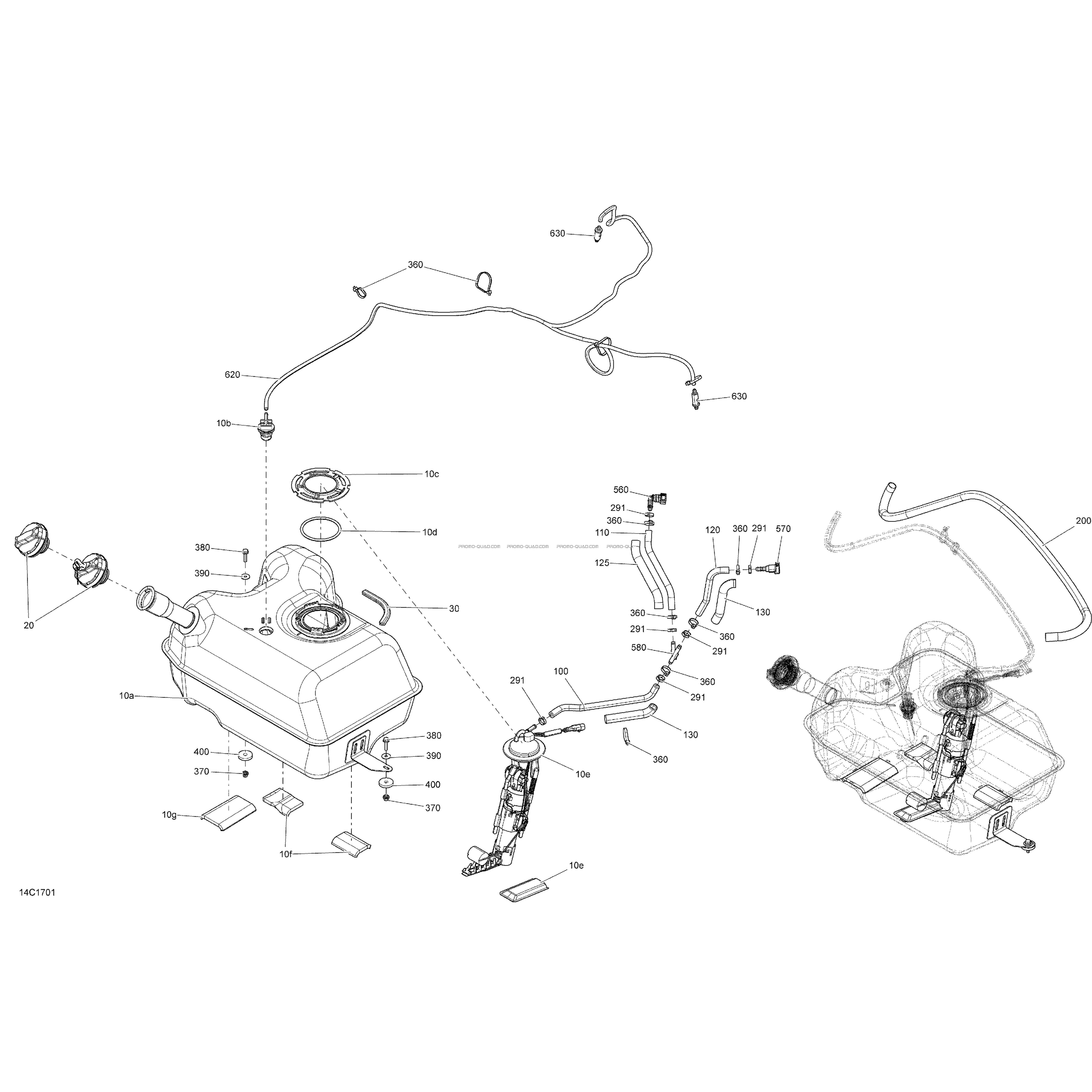 Système Alimentation - All Models  Can-am  2017 Toutes les cylindrées  pièces OEMSystème Alimentation - All Models  Can-am  2017 Toutes les cylindrées  pièces OEM