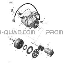 Magnéto et Démarreur Électrique - Turbo pour Can-am Toutes les cylindrées 2017 Maverick
