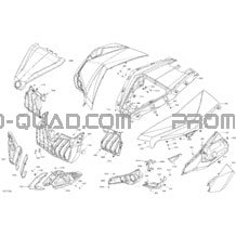 Body And Accessories - Front Section All Models pour Can-am Toutes les cylindrées 2017 Maverick