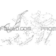 Body And Accessories - Middle Section All Models pour Can-am Toutes les cylindrées 2017 Maverick