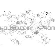 Cab Interior - Except Package XMR pour Can-am Toutes les cylindrées 2017 Maverick